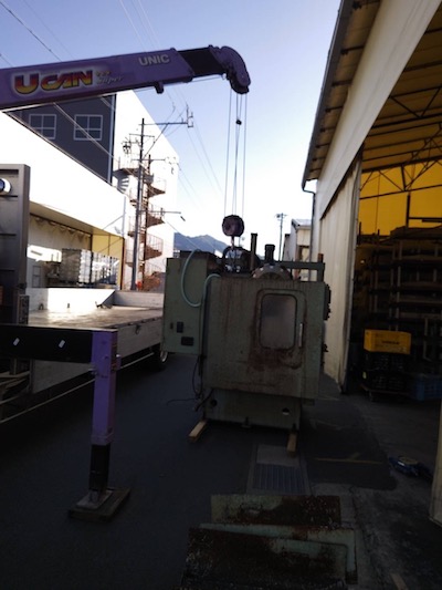 藤枝市　大型プレス機械の撤去作業