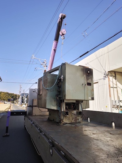 藤枝市　大型プレス機械の撤去作業